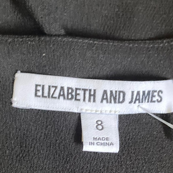 Elizabeth and James Leslie Dress Lace Trimmed Georgette Mini Dress Women's - Picture 3 of 12